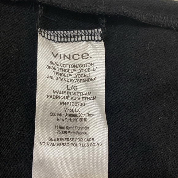 Vince, Women’s Black,Turtleneck, Armhole T-Shirt.Size-Large - Picture 9 of 10
